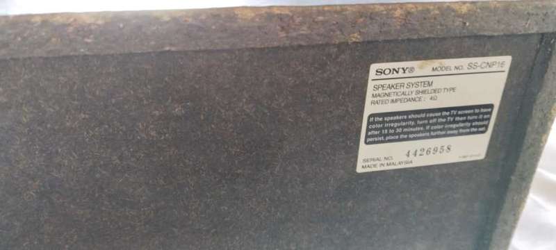 Sony Muteki Sscnp16 Center Speaker Loudspeaker
