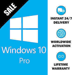Microsoft Windows 10 Professional 32/64 bit License Key - 1 Hour Delivery