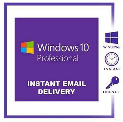 Microsoft Windows 10 Professional 32/64 bit License Key - 1 Hour Delivery