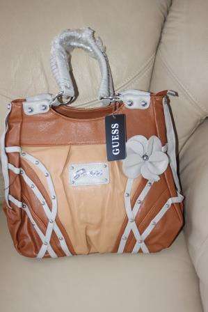 GUESS HANDBAG TAN
