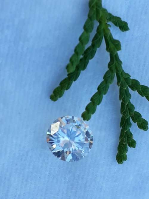 0.90ct Vvs1 Round H-I White Loose Moissanite