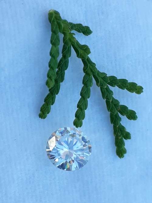 0.90ct Vvs1 Round H-I White Loose Moissanite