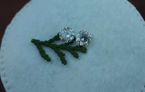 1.18tct Vvs1 Round H-I White Loose Moissanite (Matched Pair)