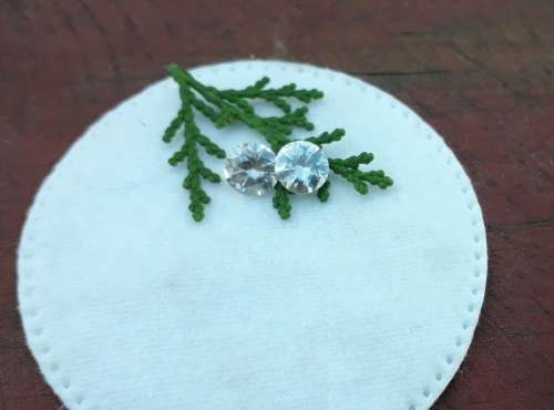 1.85tct Vvs1 Round H-I White Loose Moissanite (Matched Pair)