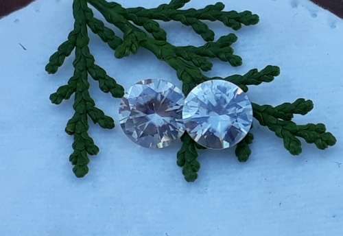 1.85tct Vvs1 Round H-I White Loose Moissanite (Matched Pair)