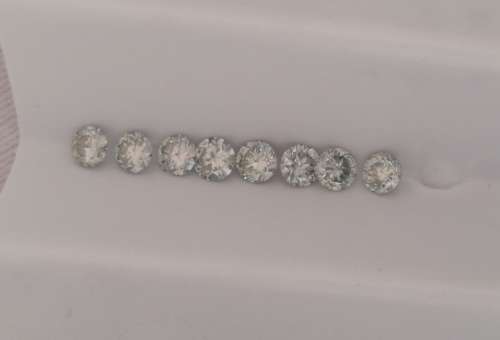 2.77cttw Vvs1 Round Ice Blue Loose Moissanite (8 stones and 1 stone per bid)
