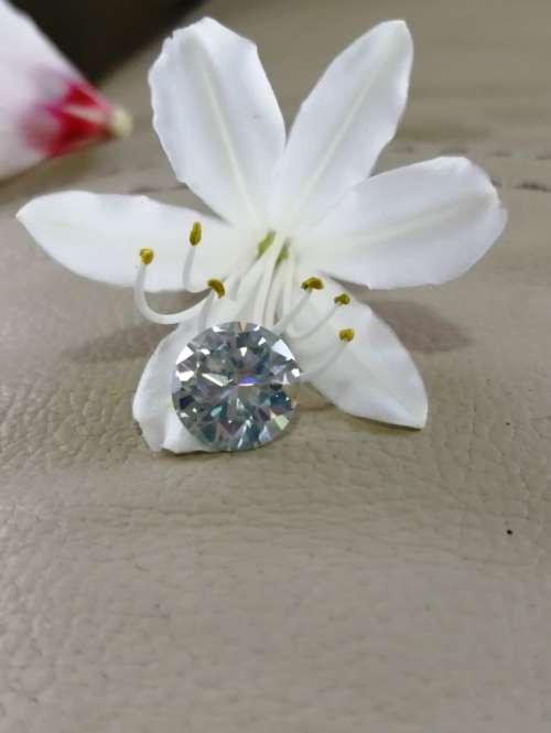 4.53ct Vvs1 Round H-I White Loose Moissanite