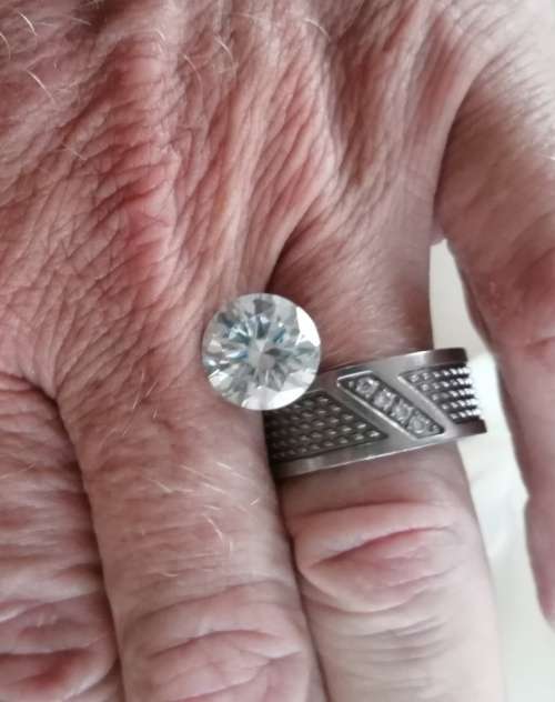 4.53ct Vvs1 Round H-I White Loose Moissanite