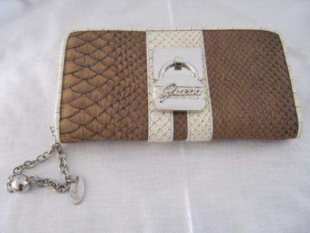 GUESS MOCK CROC BROWN AND CREAME