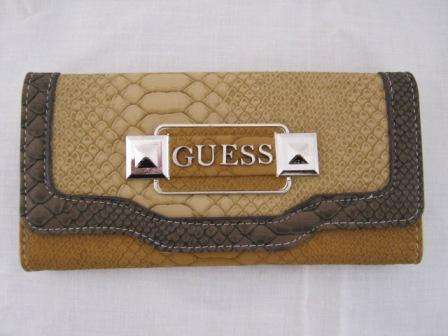 GUESS MOCK CROC BEIGE/DARK BROWN/TAN