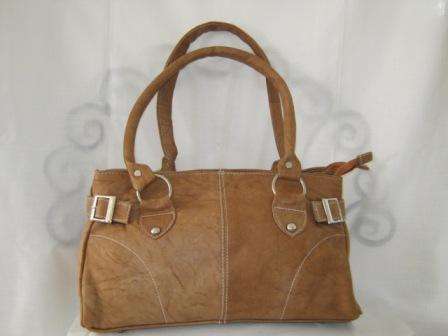GENUINNE LEATHER EXTRA SOFT  (SHEEP SKIN) TAN HAND BAG