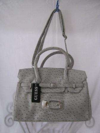 GUESS LIGHT GREY BAG WITH SHOULDER STRAP