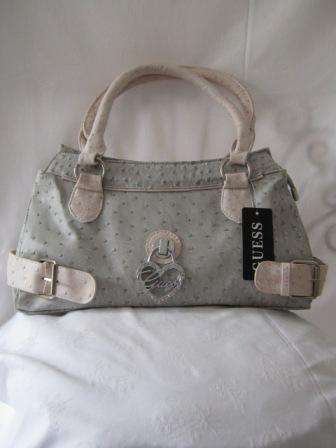 GUESS BAG GREY WITH SALMON
