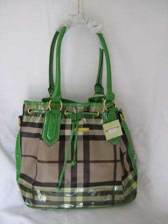 HANDBAG (GREEN AND BROWN)