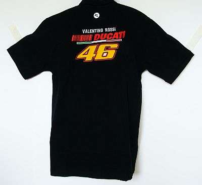 Black Ducatti Rossi Polo Shirt: size: X-LARGE