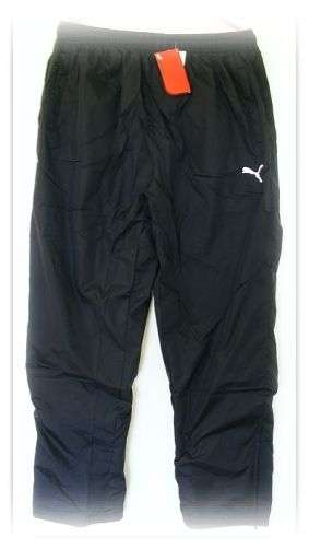 BLACK PUMA TRACKSUIT PANTS - Size: XL Slim Fit