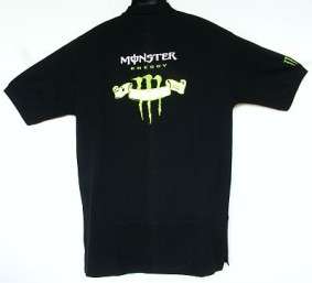 Black Monster Polo Shirt: size: X-LARGE