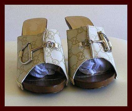 'GUCCI' CREAM STILLETTOS - Size: 5.5