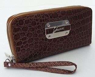 FREE SHIPPING - Dark Brown Double Zip Guess Purse