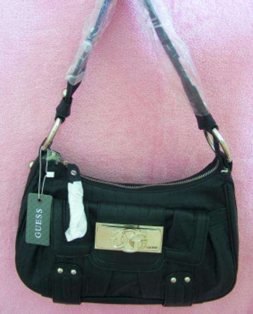 BLACK GENUINE GUESS HANDBAG