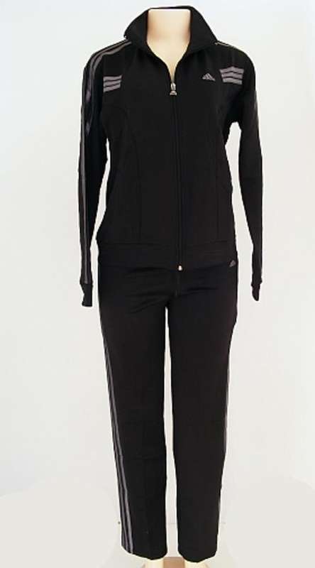 BLACK ADIDAS TRACKSUIT - SIZE: XX-LARGE