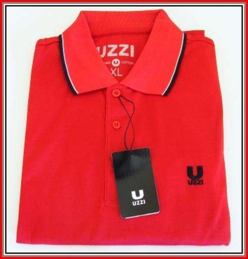 RED UZZI POLO SHIRT- SIZE: X-LARGE- slim fit
