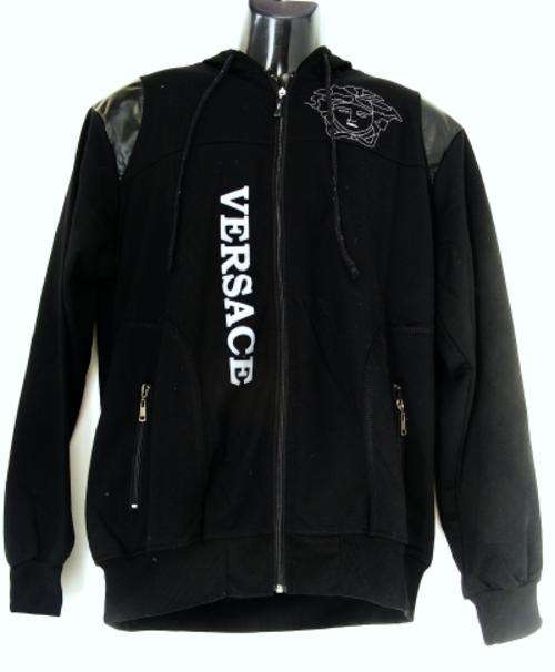 BLACK VERSACE HOODIE - SIZE:XX LARGE - slim fit