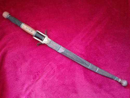***EASTERN SWORD IN LEATHER SCABBARD***