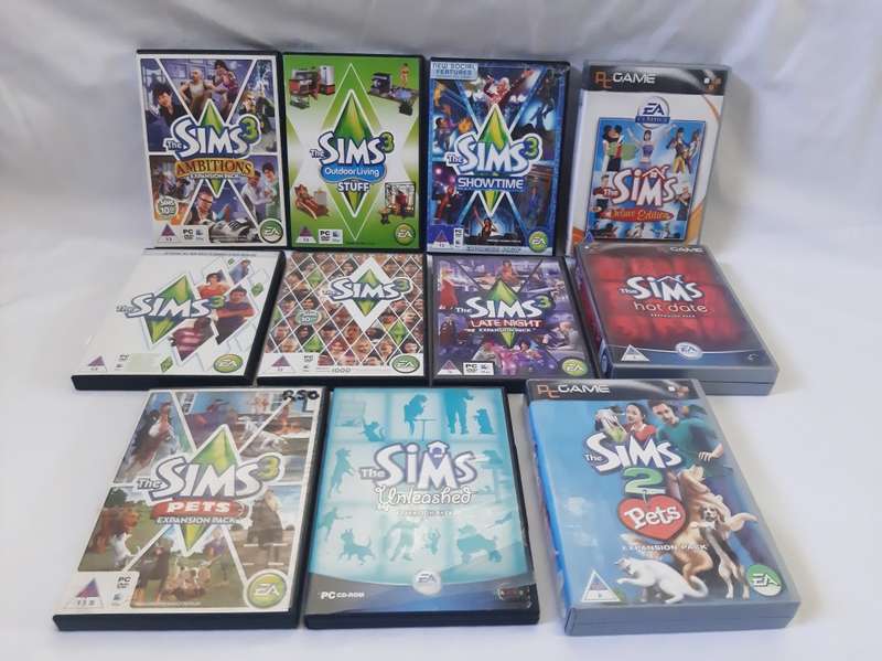 HUGE THE SIMS PC GAME BUNDLE!!!  11 IN TOTAL