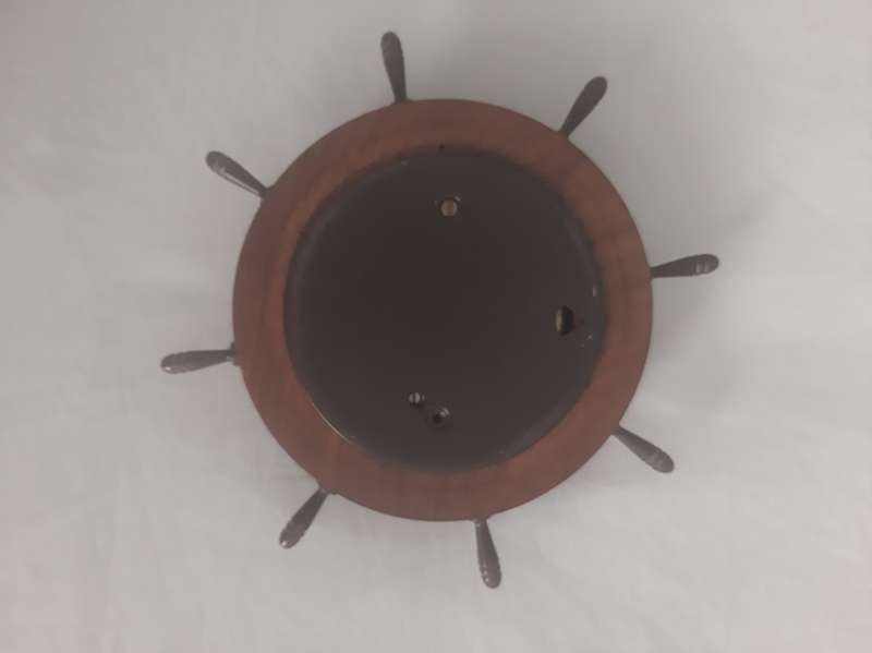 VINTAGE SHIP`S WHEEL BAROMETER