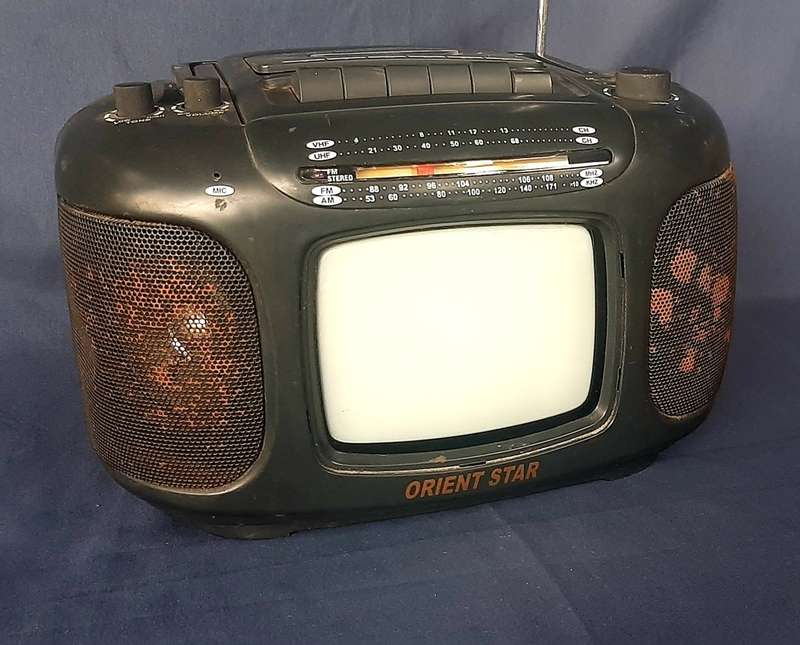 VINTAGE PORTABLE TV/RADIO WITH TAPE DECK!!!