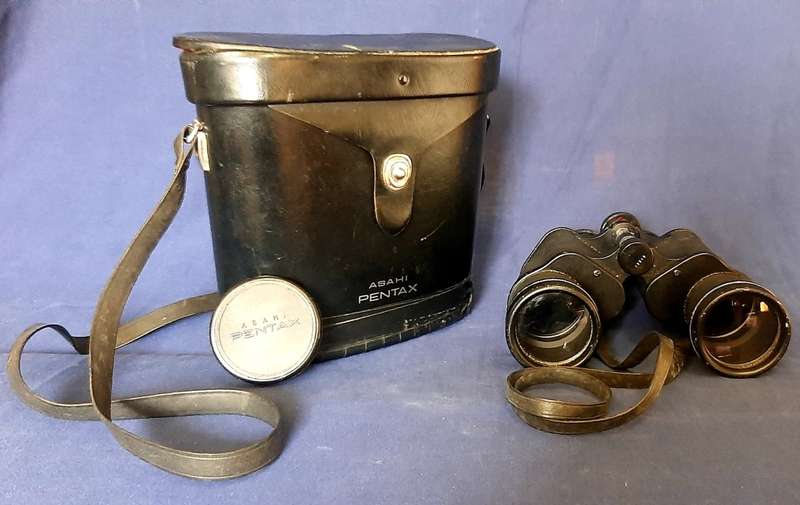 VINTAGE PENTAX 7X50 BINOCULARS MODEL 533 WITH CASE