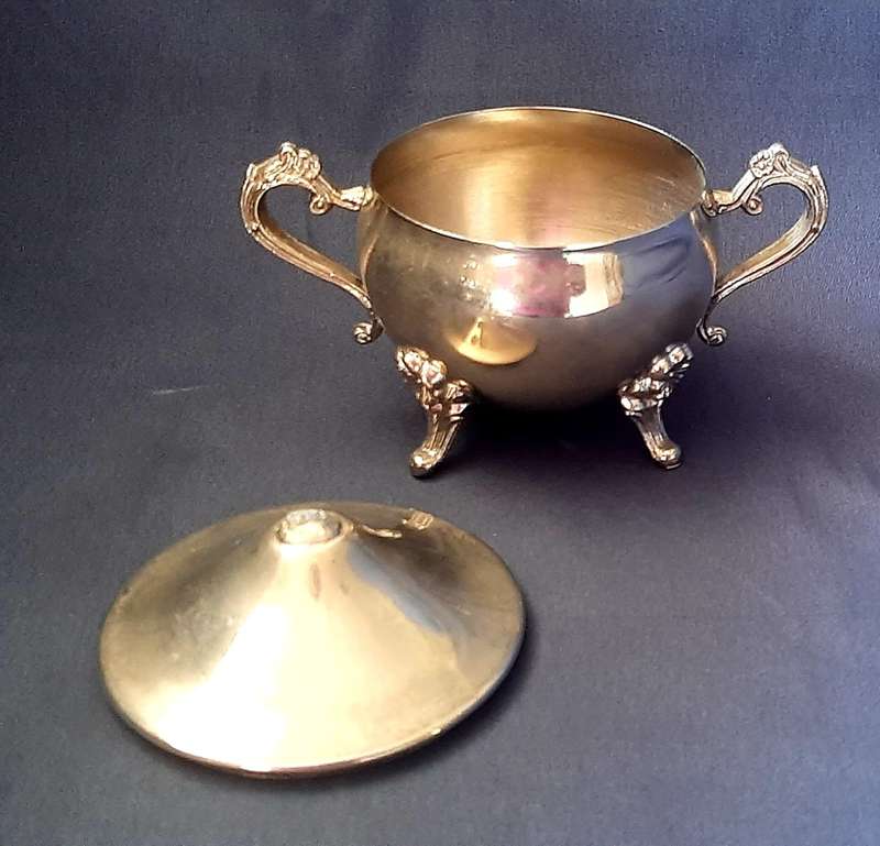 ORNATE SILVER-PLATED TEA SET