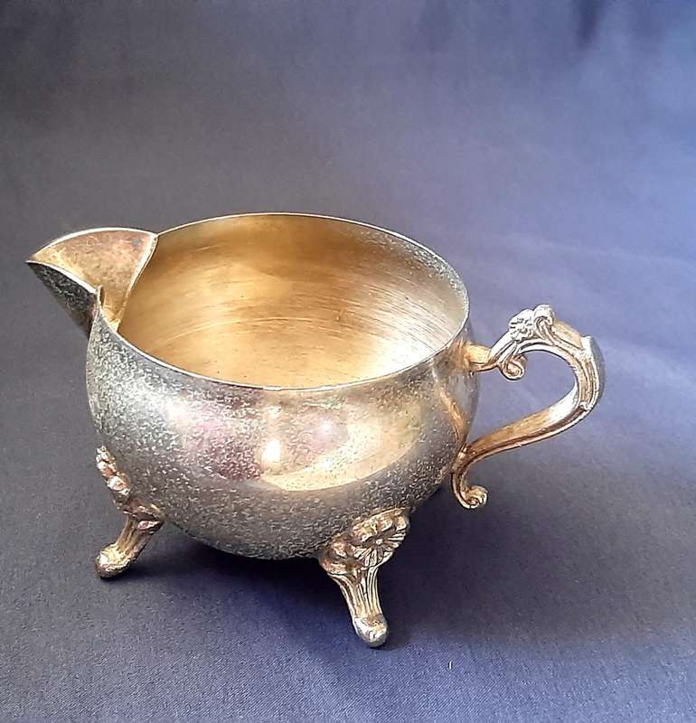 ORNATE SILVER-PLATED TEA SET