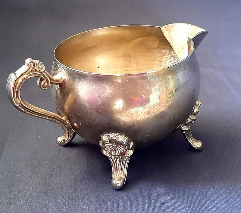 ORNATE SILVER-PLATED TEA SET
