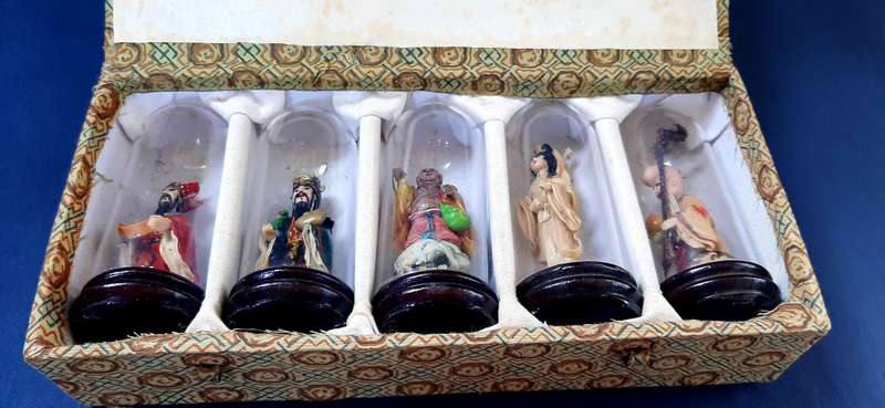 VINTAGE CHINESE GUANYIN MILEFOU FU LU SHOU SET