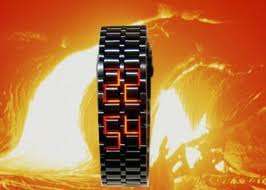 IRON SAMURAI - RED LAVA WATCH