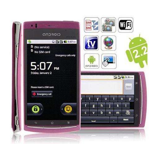 GIRL POWER!!! PINK GOOGLE ANDROID SMARTPHONE V2.2 FROYO 4.1 INCH SCREEN - ***LOCAL STOCK***