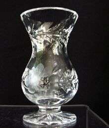 The cutest little cut glass vase