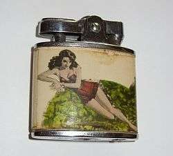 A HADSON EROTICA VINTAGE LIGHTER - SPARKING