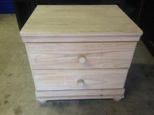 Wood bedside table