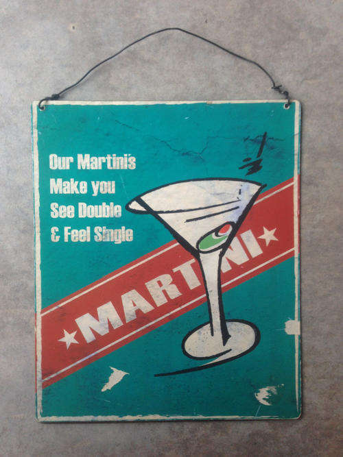 Vintage Style Cocktail Sign