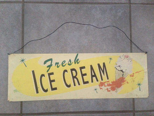 Vintage Style Ice Cream Metal Sign