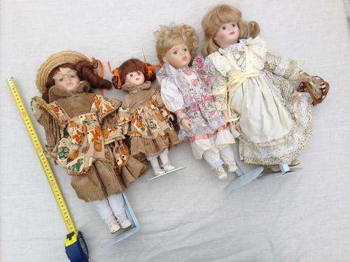 Porcelaine Dolls Set of 4
