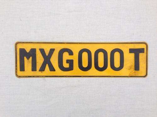 Old School Vintage Tin Number Plates