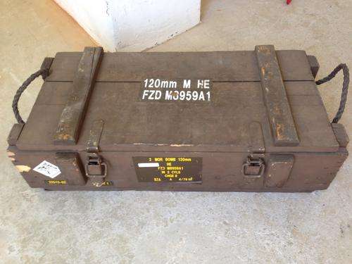 Old Wood Military Box