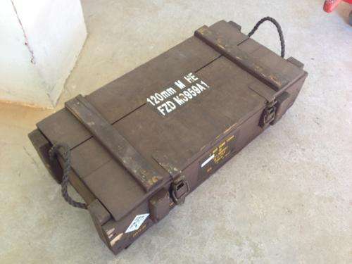 Old Wood Military Bomb Box