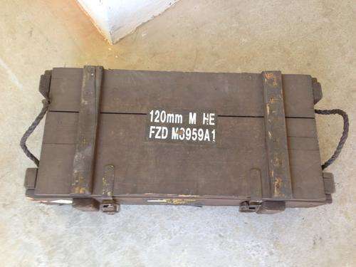 Old Wood Military Bomb Box