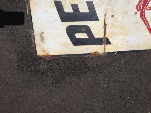 Pegusus Vacuum Vintage Enamel Sign