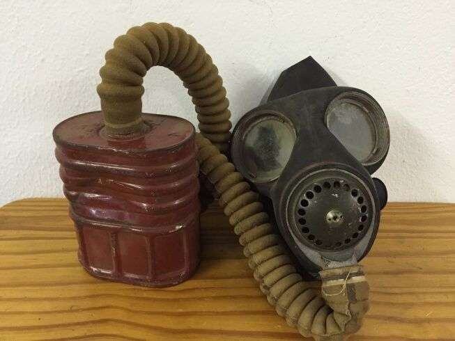 Old Vintage Military Gas Mask
